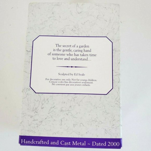 HALLMARK "TIME IN THE GARDEN" 2000 Keepsake Ornament Handcraft & Cast Metal NIB - Picture 6 of 6